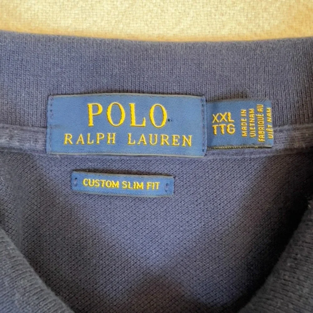 Polo Ralph‎ Lauren Custom Slim Fit Blue Polo Shirt Men's Size XXL